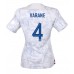 Günstige Frankreich Raphael Varane #4 Auswärts Fussballtrikot Damen WM 2022 Kurzarm